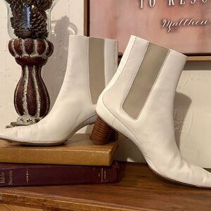 rag & bone White and Tan Ankle Boots